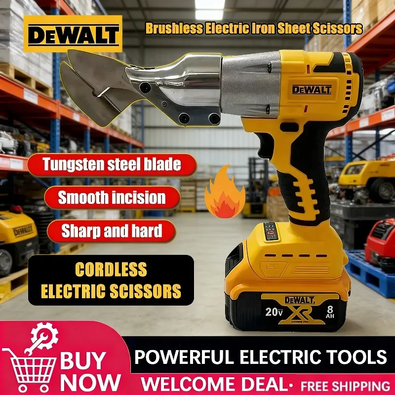 

Dewalt 500W Brushless Iron Sheet Scissors Electric Metal Cutting Tools Cordless Electric Scissors Tool For Dewalt Battery