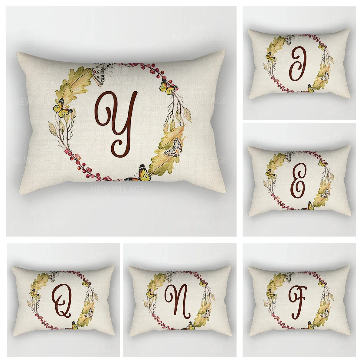 Home Decor 26 Letter Alphabet Pillowcase autumn decoration pillow cushion cover decorations throw pillow covers30*50 40x60 50*70