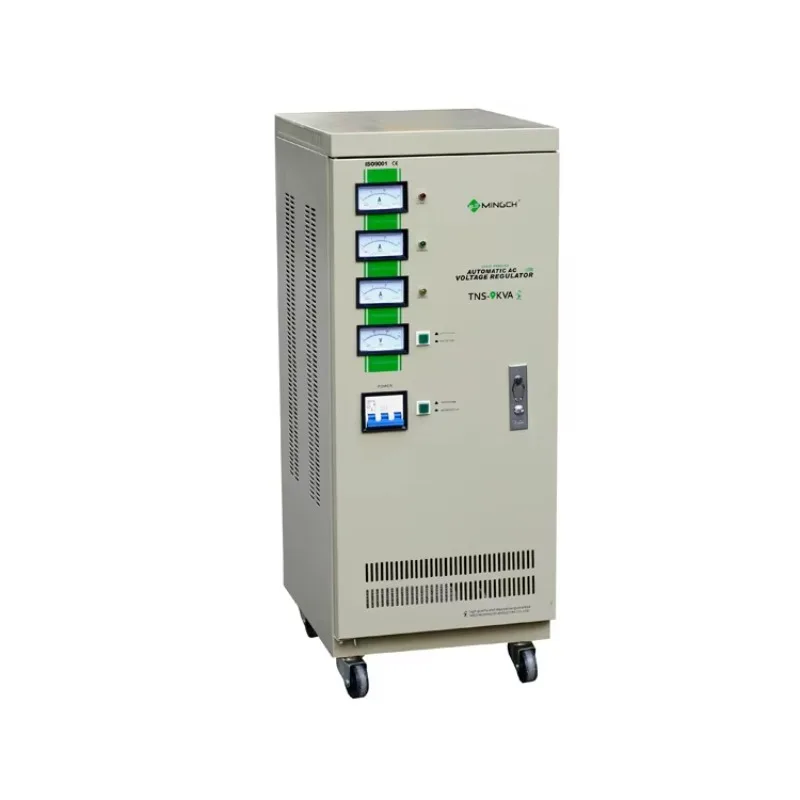 Regulador de voltaje automático serie TNS Estabilizador trifásico 380V 6KVA 9KVA 15 Kva 30kva Estabilizador de voltaje de electricidad