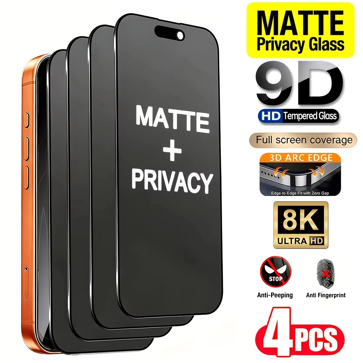 Für iPhone 18 17 Pro Max Vollständiger Blickschutz-Displayschutz für iPhone 15 16 14 13 11 12 Pro Max Air 7 Plus SE Weiche Matte Folie