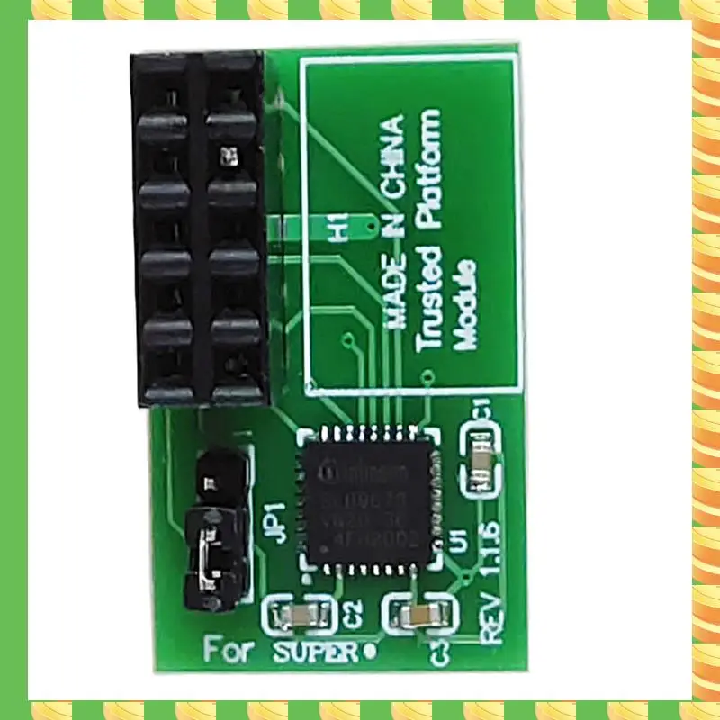 AB53 2 قطعة 10 Pin SPI TPM 2.0 منصة موثوقة لـ Supermicro AOM-TPM-9670H