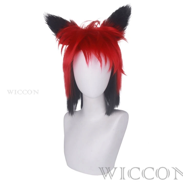 New Hazzbin Cosplay  ALASTOR Cosplay Wigs Hair Props Halloween Carnival Christmas Costumes Accessories