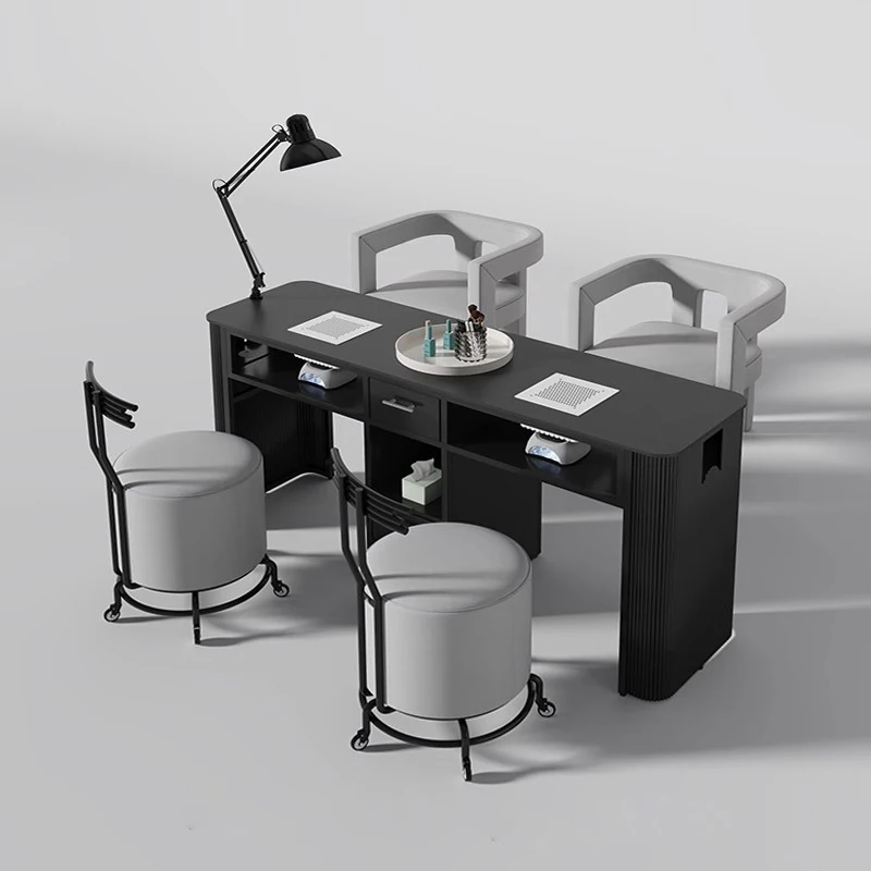 

Italian Classic Nail Table Durable Graceful Minimalist Design Nail Table Modern Trendy Bar A Ongle Mobilier Salon Furniture