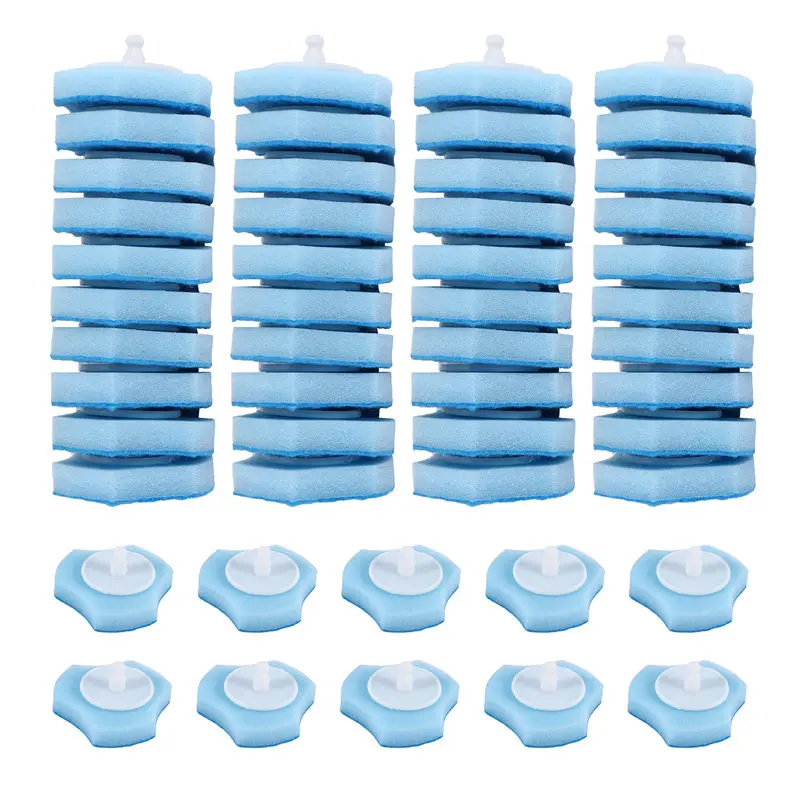 ABZV-50PCS استبدال عصا المرحاض، استبدال منظف المرحاض فرشاة المرحاض القابل للتصرف رئيس فرشاة المرحاض ل Clorox