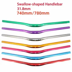 Mtb Handlebars For Mountain Bike 31.8mm Mtb Bike Table For Bicycle Handle Bar 740/780mm Swallow Handlebar Parts Colorful