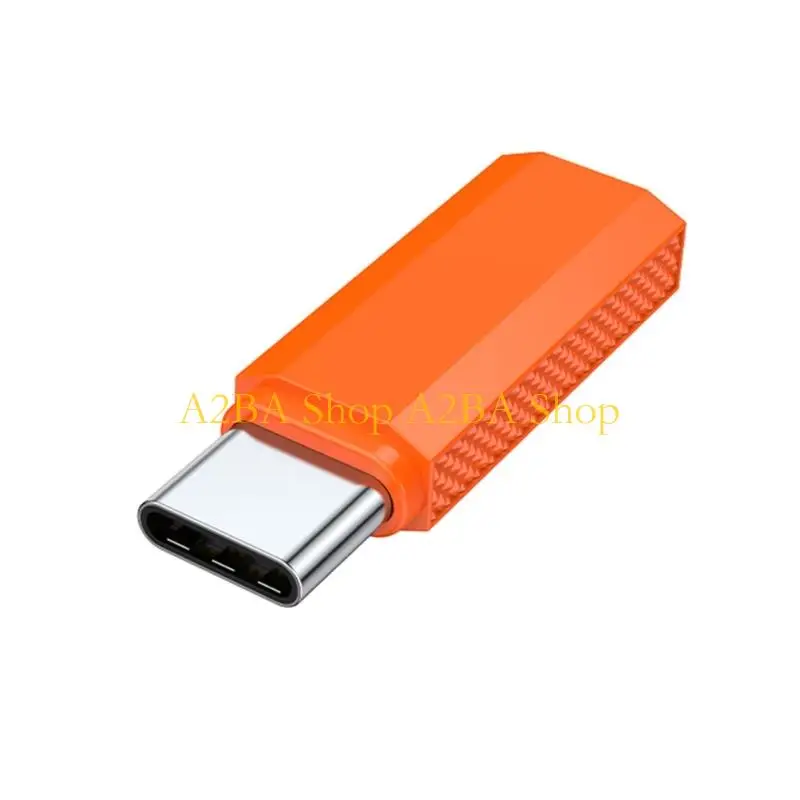 A2BA Type C to 3.5mm TRRS Female Sound Adapters Auto Detected External Sound Card Alloy Texture for Notebook Laptop