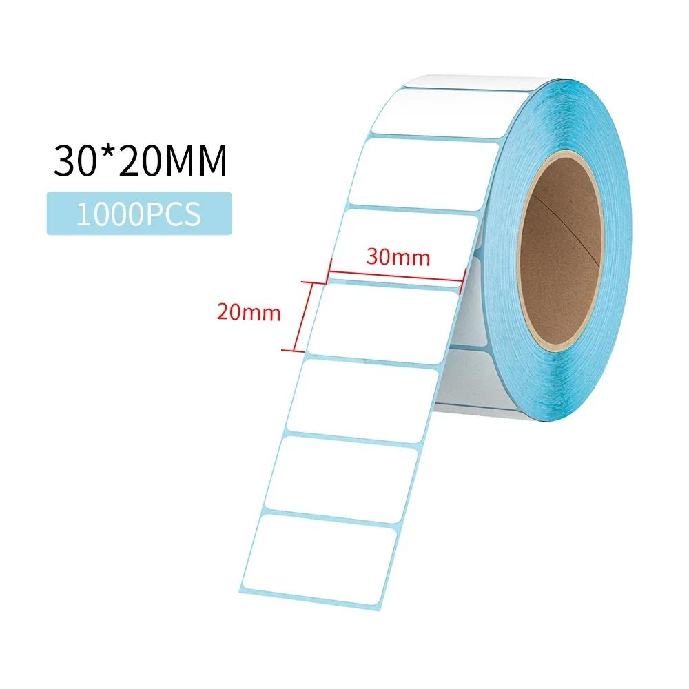 LKX 30X20mm1000 sheets self-adhesive thermal label sticker waterproof blank label direct printing office printing supplies paper