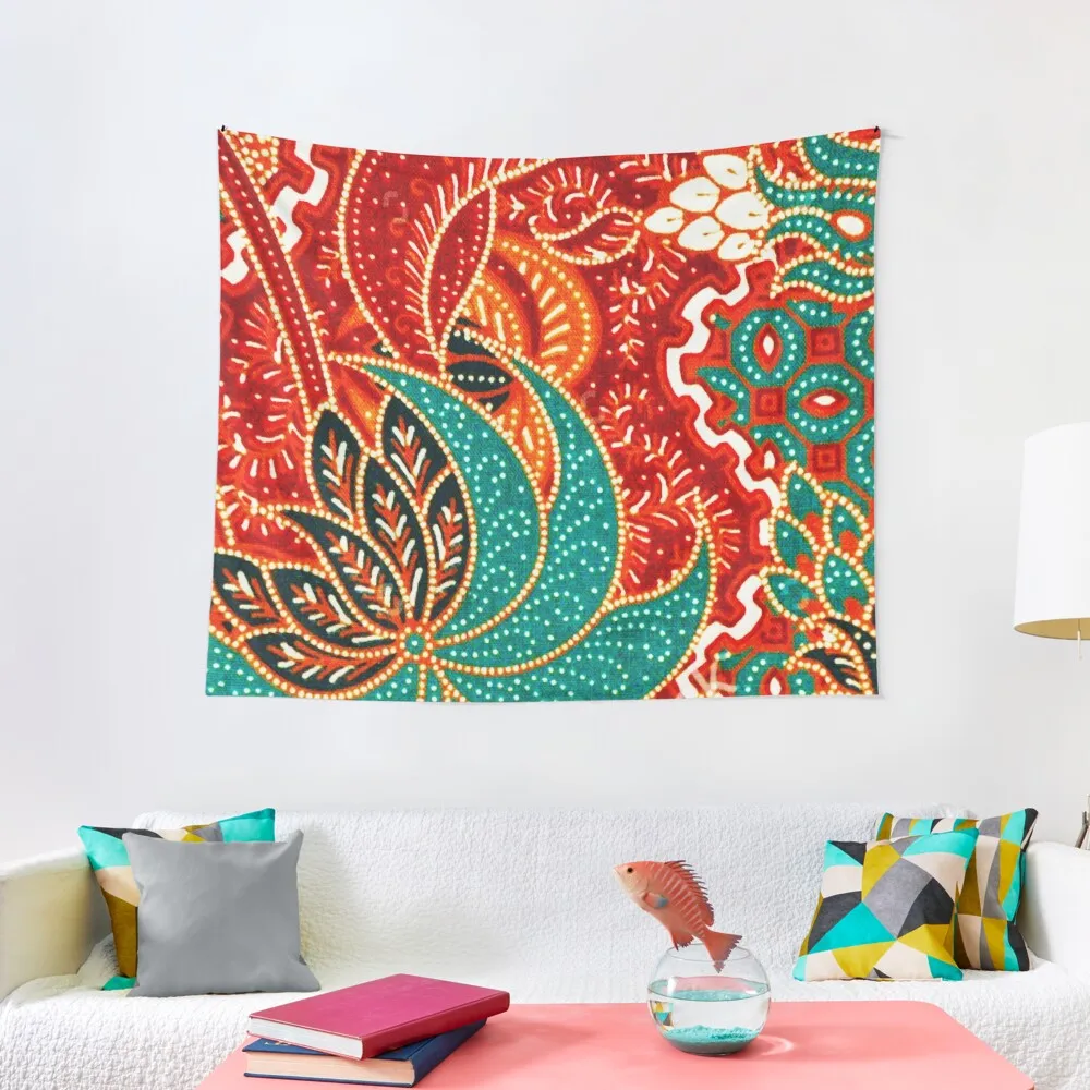 

Vintage Indonesian Batik Print Tapestry Wallpaper Bedroom Decoration Wall Living Room Decoration Home Decor Accessories Tapestry