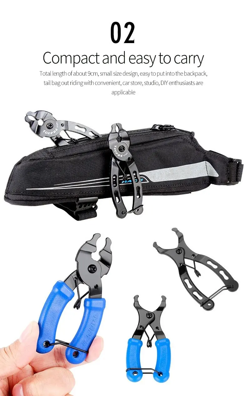 TOOPRE Fahrradkette Magic Buckle Zange Mountainbike Kette Quick Release Magic Buckle Zange Demontage Installationswerkzeug – Detail 6