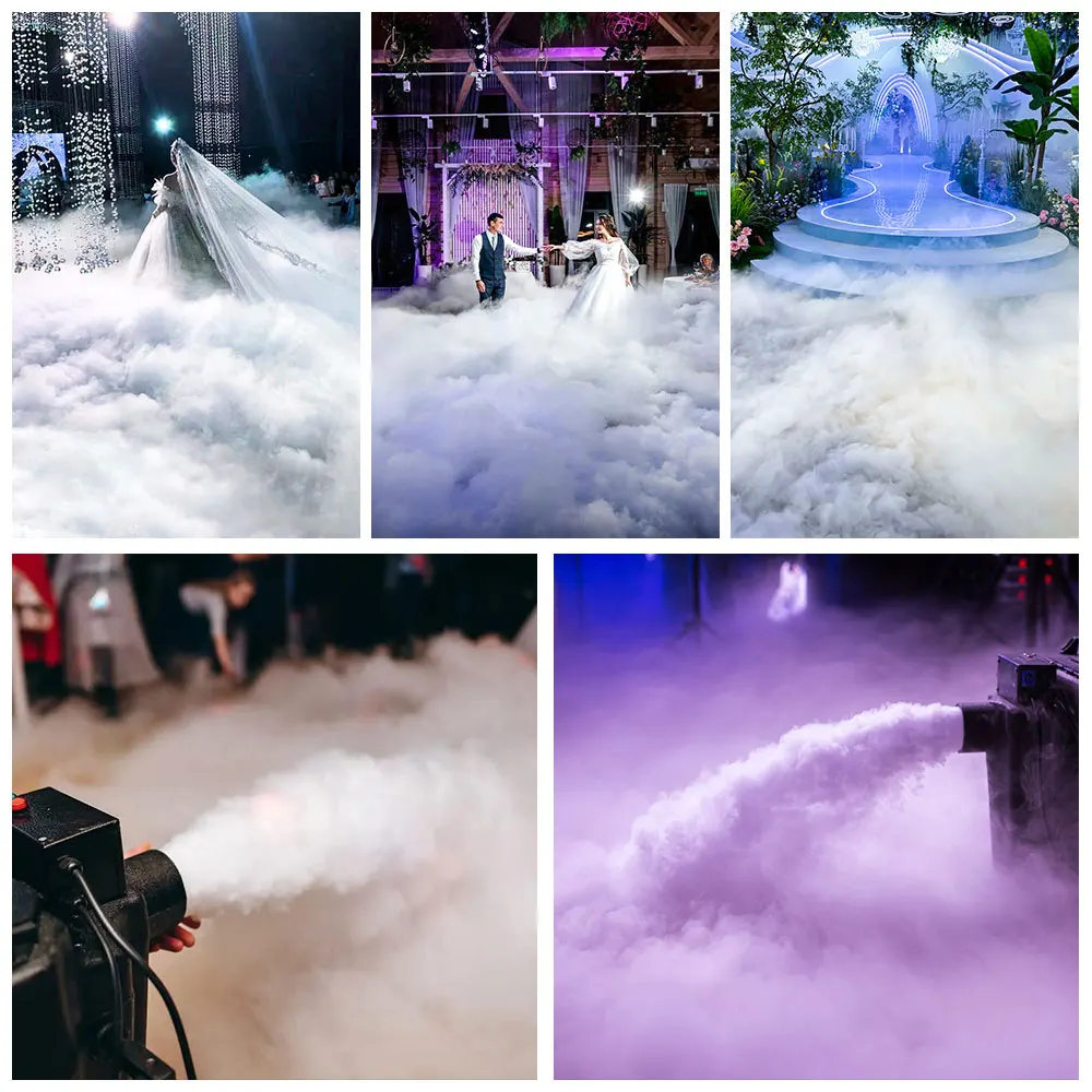3500W/6000W Dry Ice Machine Stage Smoke Machine Wedding Family Gathering Concert Performance Atmosphere Creating Ice Maker