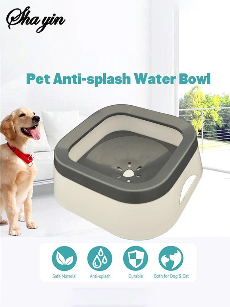Schwimmendes Wasserbecken für Haustiere im Freien, Wassernapf, im Auto montierte Schüssel, spritzwassergeschützter und auslaufsicherer Wasserspender für Hunde und Katzen – Detail 1