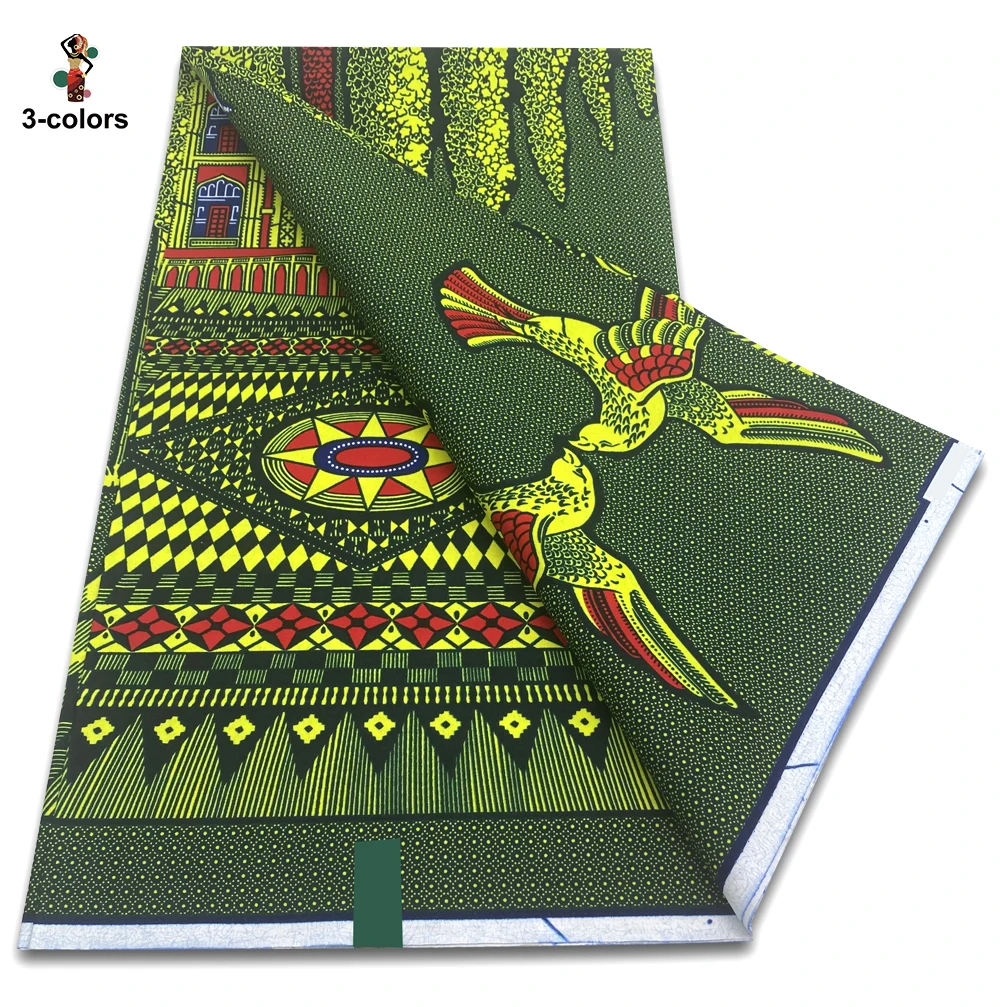 

Новая хлопковая ткань Dutch Hollandais с блочным принтом, высококачественный подлинный африканский восковой текстиль Dutch Pagne, 6 ярдов