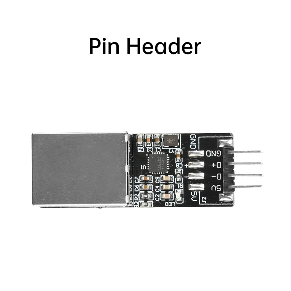 USB-zu-RJ45-Ethernet-Schnittstellenmodul CH397A Modul Typ-C/USB/Pin-Schnittstelle mit eingebautem RISC-V-Prozessor für USB2.1 IEEE802.3 – Detail 14