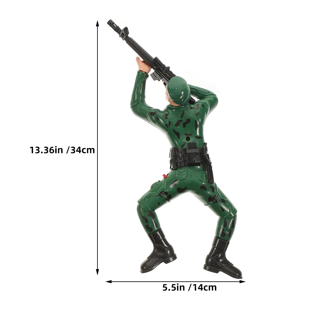 Figurines de soldats rampants pour enfants, 2 pièces, jeu interactif pour tout-petits, figurines de soldats en plastique pour améliorer la Coordination