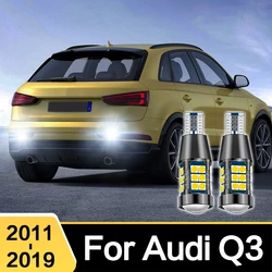 2Pcs For AUDI Q3 2011 2012 2013 2014 2015 2016 2017 2018 2019 LED Car Reverse Light Canbus Lamp Bulbs Accessories