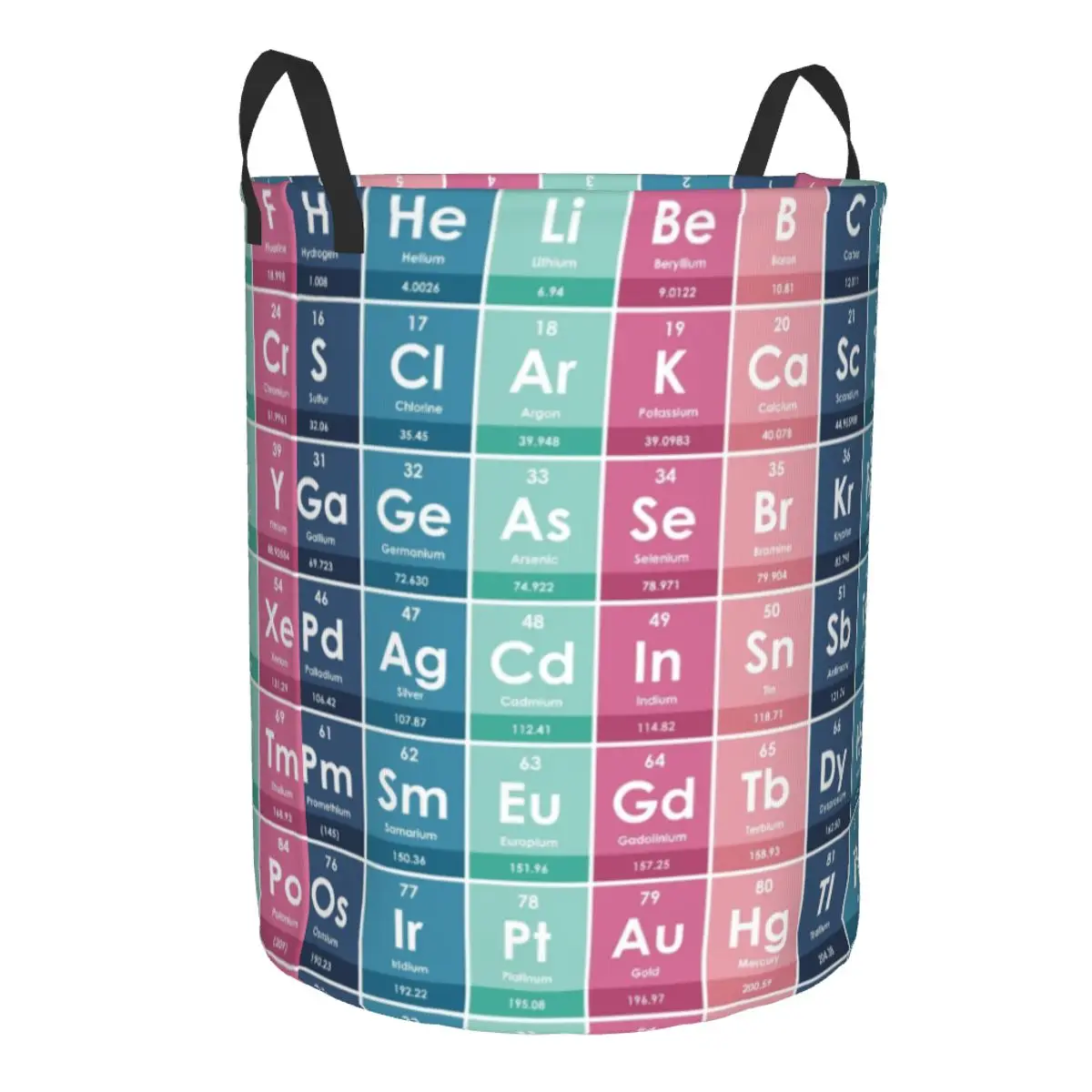 Elements Of The Periodic Table Laundry Hamper Large Storage Basket Education Student Kids Nursery Toy Organizer