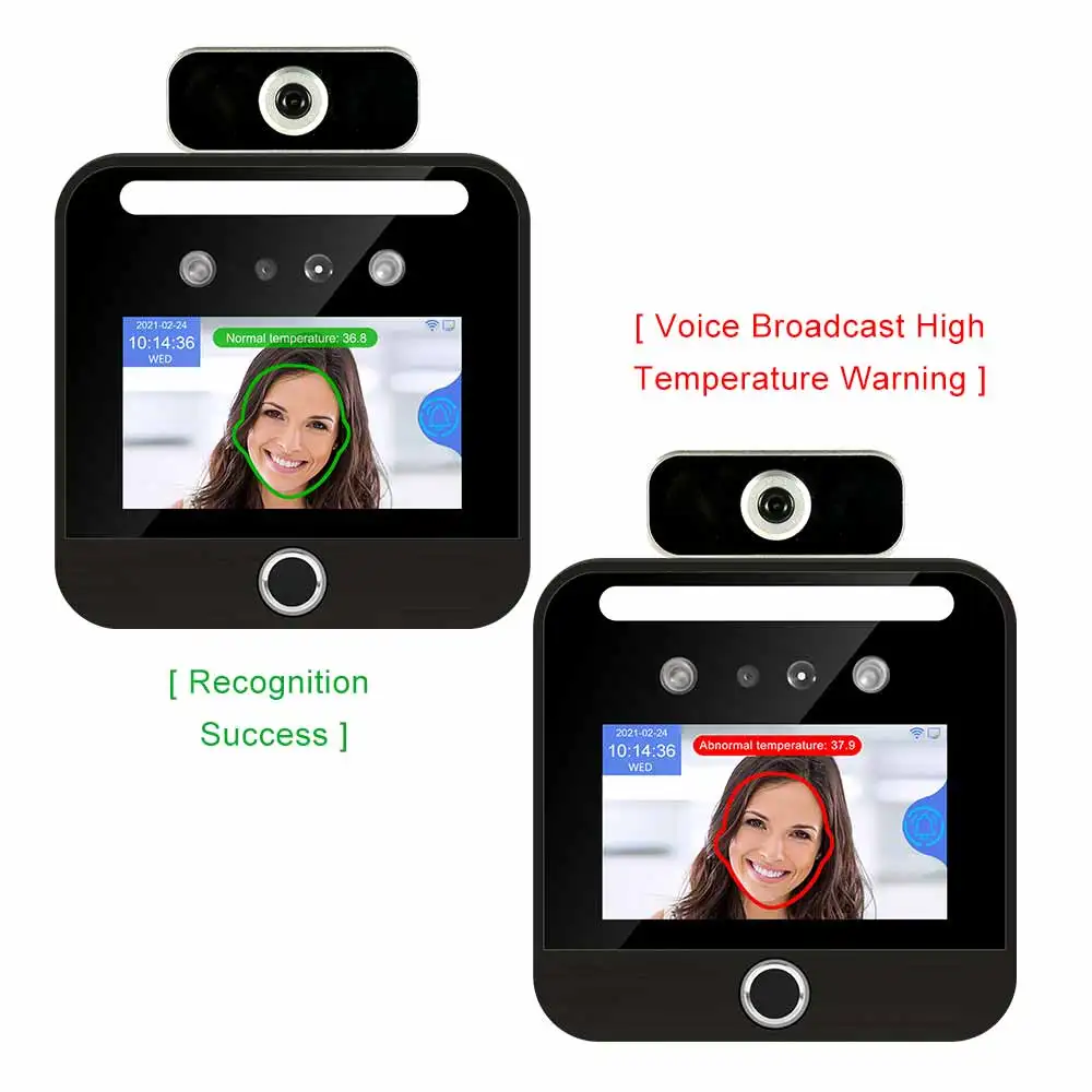 Versão atualizada reconhecimento facial comparecimento do tempo terminal de controle acesso wdr ai dispositivos reconhecimento facial para escritório