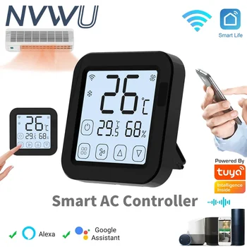 Tuya WiFi AC Thermostat Universal AC Remote Control Smart Life Temperature Thremostat Built-in Temperature Humidity Sensor