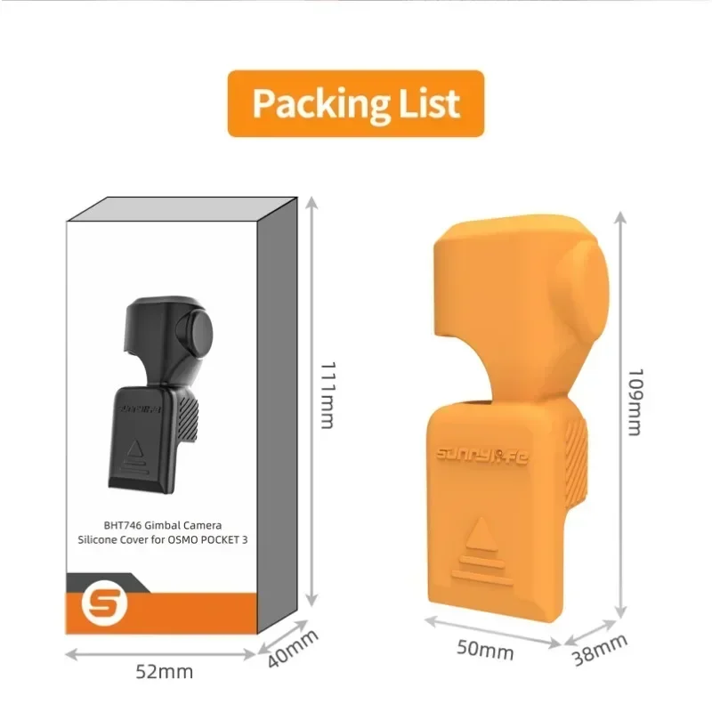 For DJI Osmo Pocket 3 All-in-one Gimbal Case Silicone Anti-Breakage Lens Case For DJI Osmo Pocket 3 Accessory