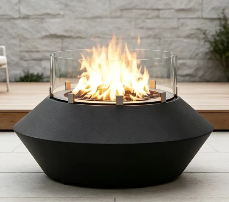 Steel Outdoor Gas Propane Heater with High Pressure Protection & Flame Safety Durable Eco-Friendly Fire Bowl/Table