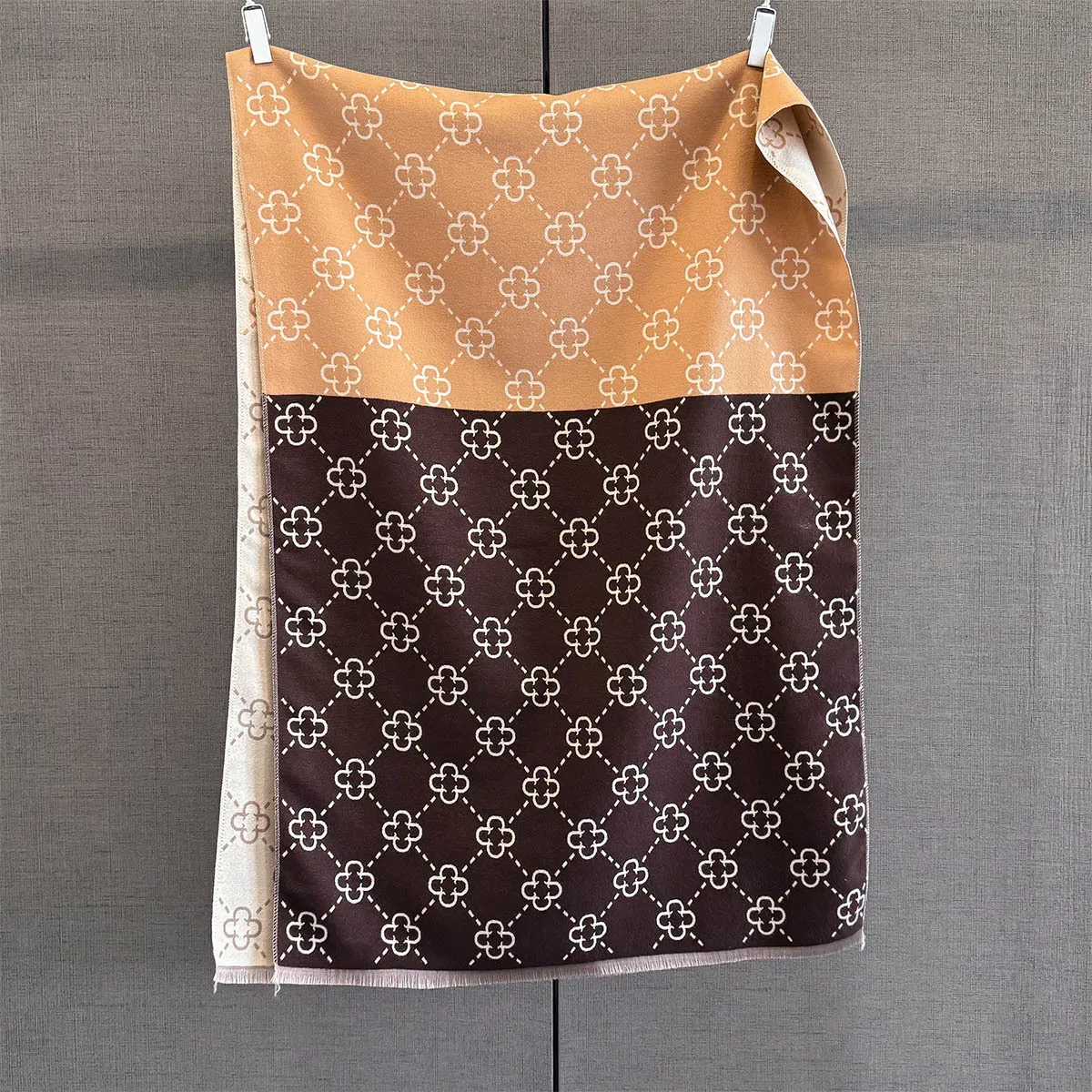 Осень-зима, теплый кашемировый шарф, модная шаль с цветочным принтом, женский шейный платок, платки из пашмины, женское пончо Echarpe