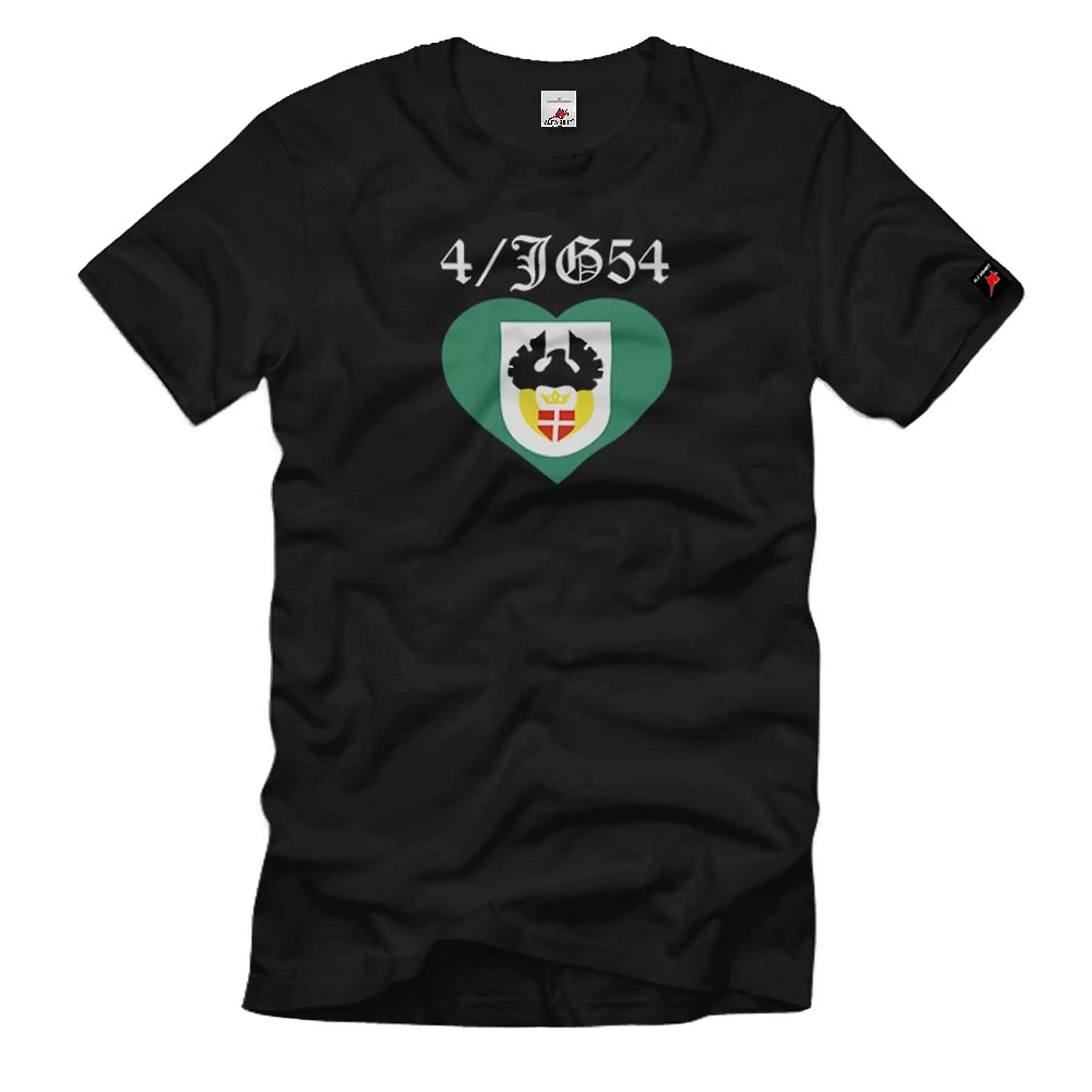 IVJG-54 Jagdgeschwader 54 Grünherz Geschwader Emblem T Shirt # 1810 Anime Graphic T-shirts for Men Clothing Women Tees Y2K tops