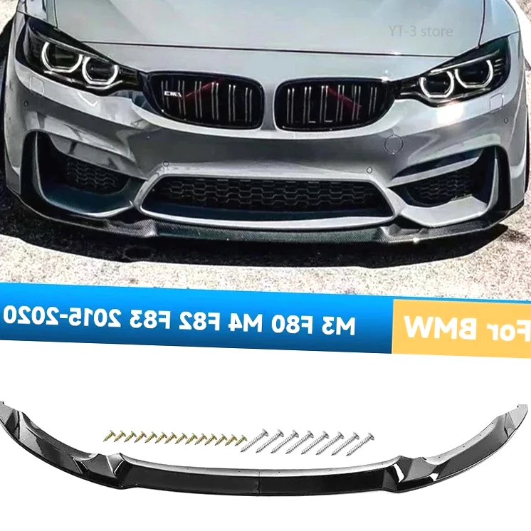 

CS StyleFront Bumper Lip Splitter Diffuser Spoiler for BMW M3 F80 M4 F82 F83 2015-2020 Car Accessory Lower Bumper Guard