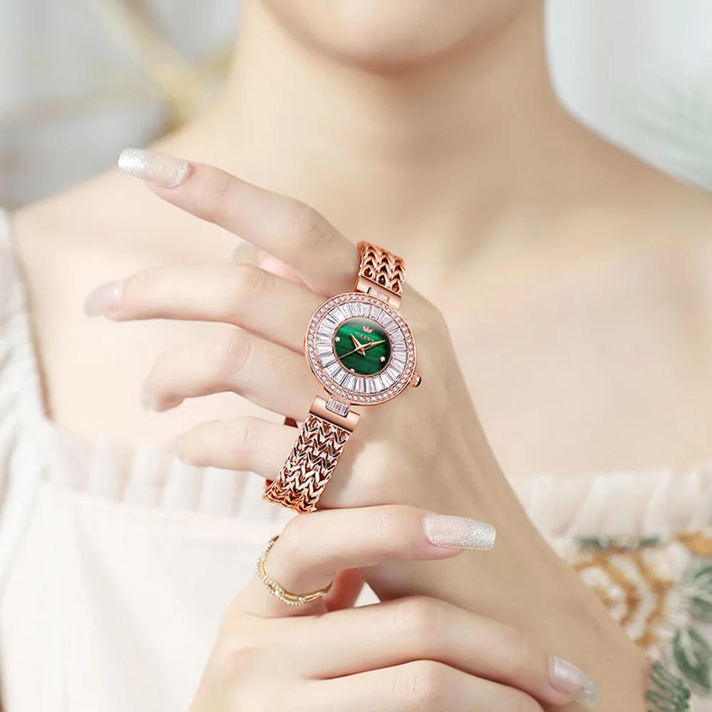 Olevs-女性のための小さな時計、女の子のための防水クォーツ時計、トップブランド、ライト、高級母、ファッション、母