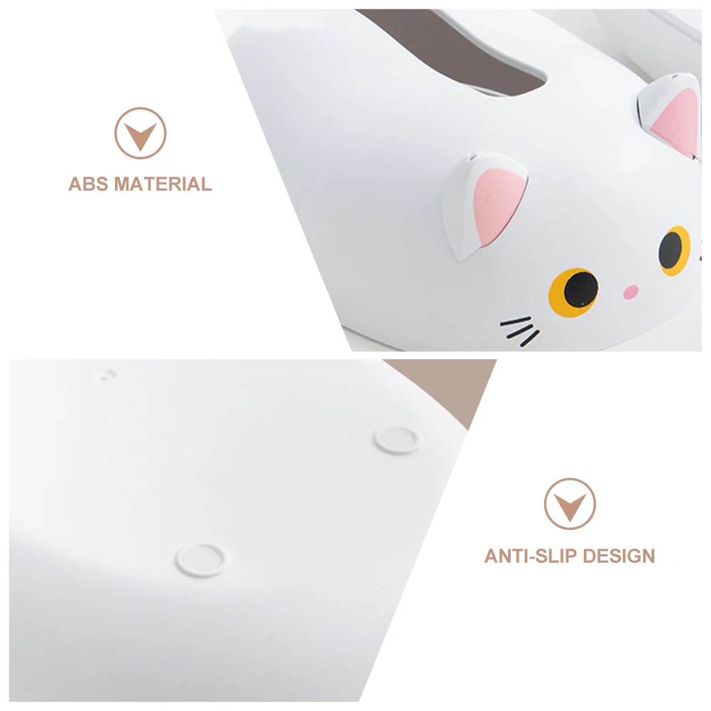 

Modern Decorative Box ABS Lightweight Household Storage Container Paper Holder for Kitchen Bedroom Living Room