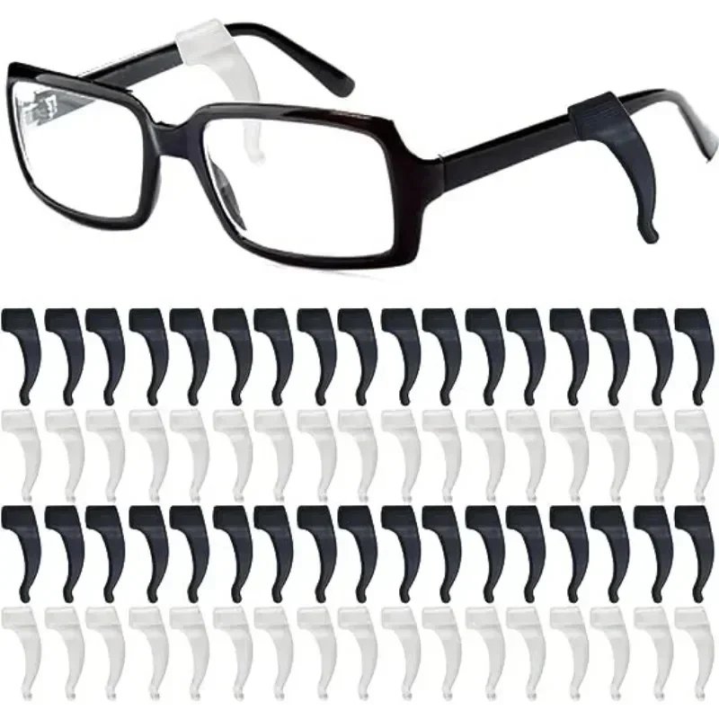 Wholesale Silicone Anti-slip Ear Hooks Glasses Leg Ear Sleeve Bracket Fastener Clear Grips Eyewear Holder Eyeglasses Accessories