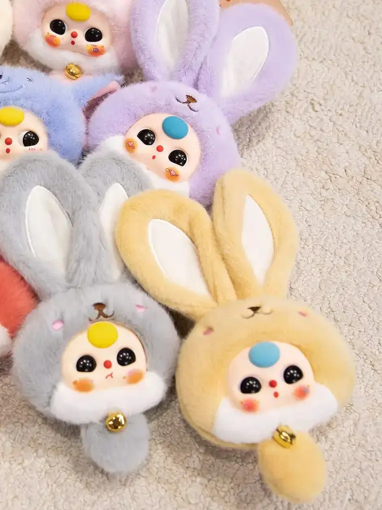 

23cm Cartoon Elf Three Years Plush Keychain Anime Rabbit Plush Toys Soft Stuffed Doll Keychain Bag Decor Pendants Birthday Gift