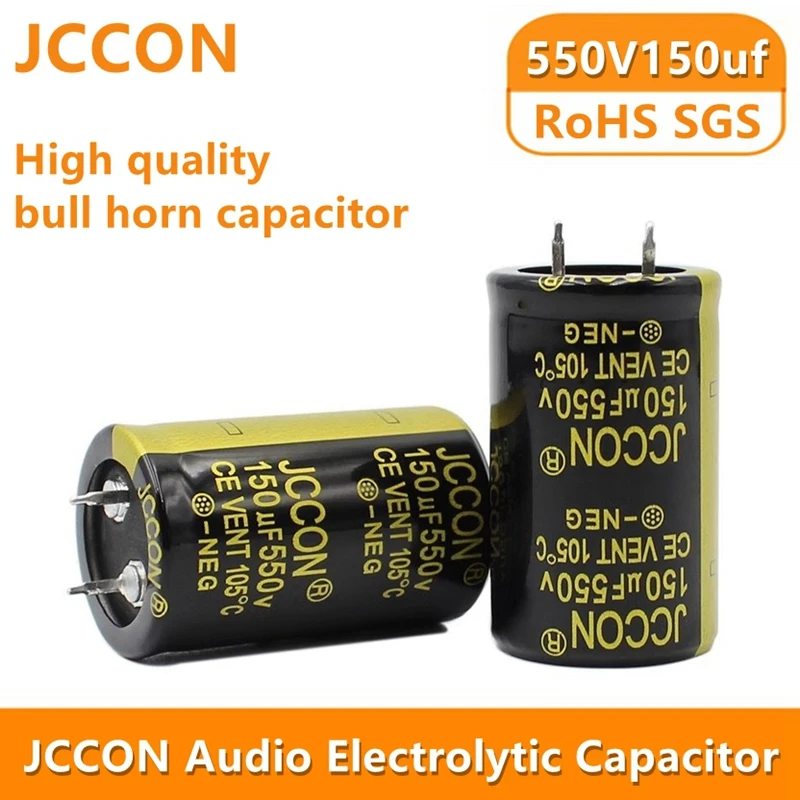 2pcs JCCON 550V150uf 25x40 450v150uf 22x40 Audio Electrolytic Capacitor New and High quality Inverter power supply