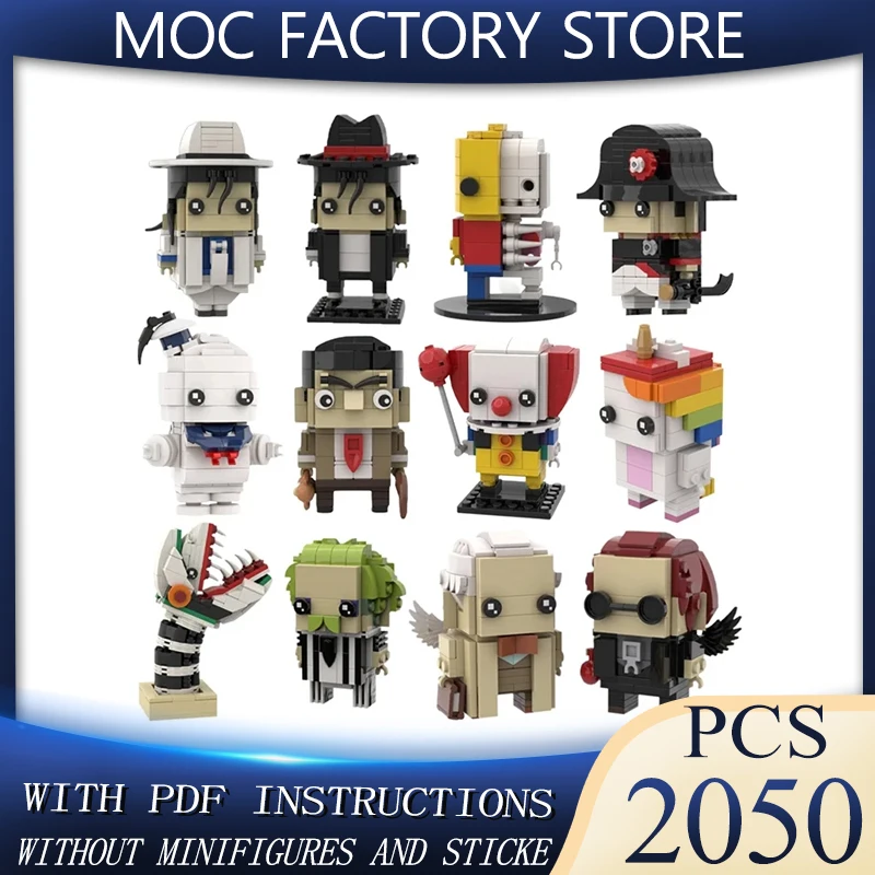 

MOC Building Blocks Game Movie Series Action Figure Brickheadz Anime Movie Character Assemble Model DIY Toys Birthday Gift