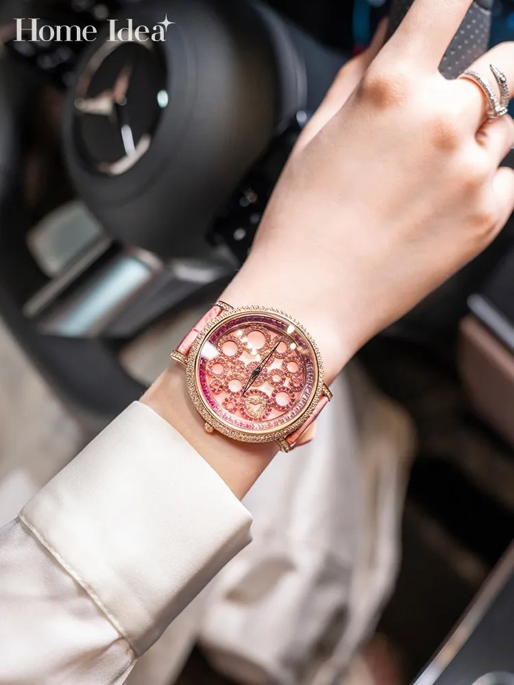 Fashion Top Quality Women New Luxury Wristwatch Full Designer Office Ladies Work Jewelry Accessories Bling Bling Quartz Watches