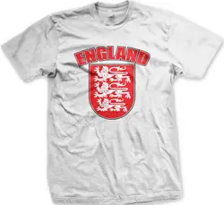 England Three Lions Coat of Arms Country Born National Pride DEU Men's T-Shirt