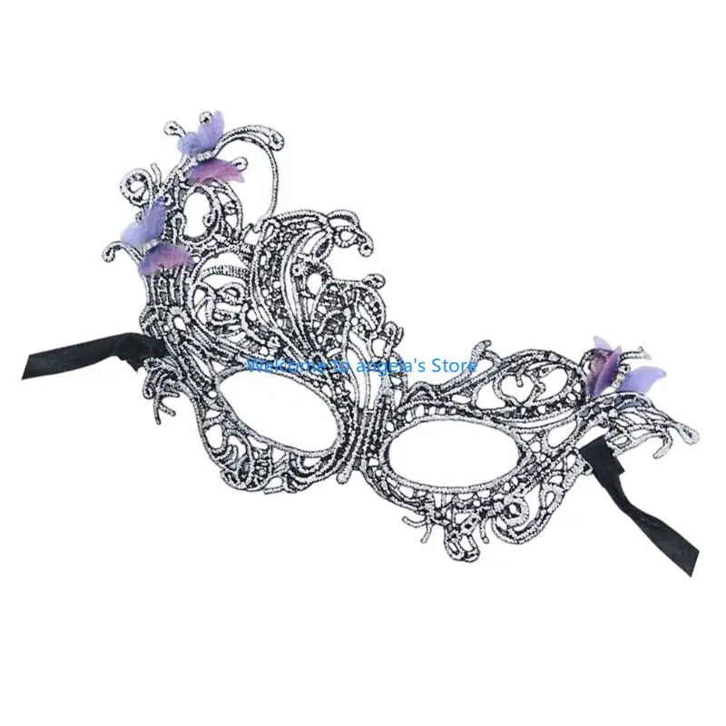 X4YC Masquerades Mask Womens Venetians Mask Half Face Lace Mask Halloween Cosplay Mask Party Mask for Halloween Carnival Party