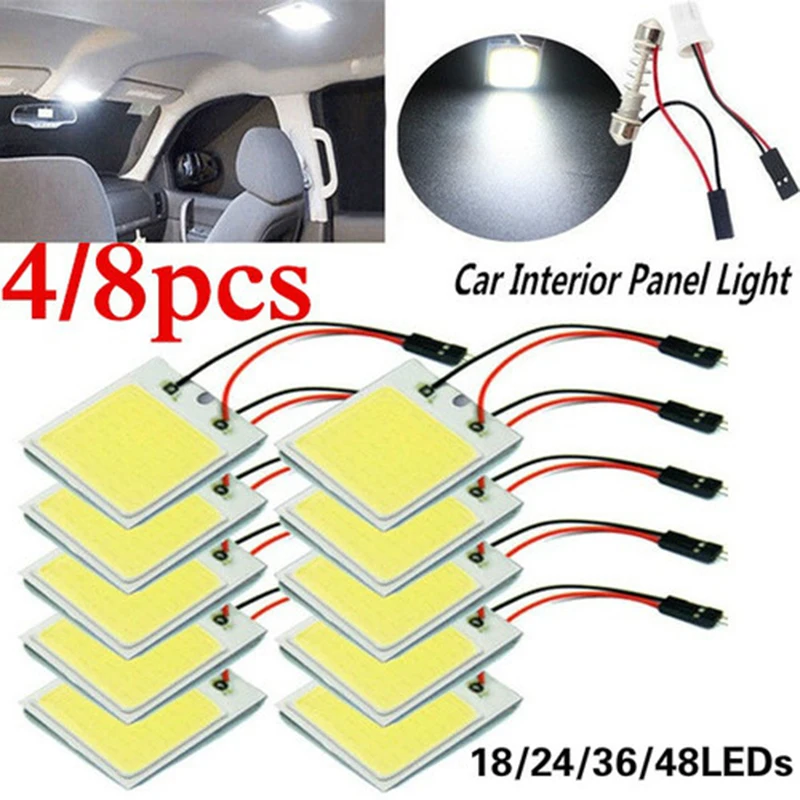 Car Interior Accessories SMD T10 4W 12V COB  Panel LED Lights for Dodge Ram 1500 Dacia Duster Caravan Accessories Safari