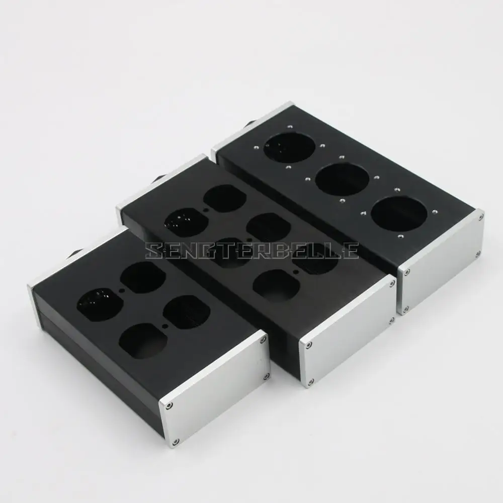 BZ0905 Aluminum Alloy Power Strip Chassis US EU Standard Case PSU Box Power Socket Shell