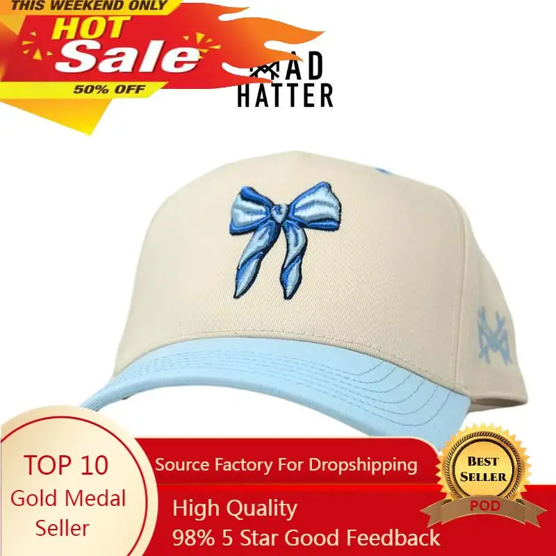 

Bow Embroidered Trucker Hat Snapback Baseball cap Fashion Dad Hats Adjustable Sunhat Outdoor caps