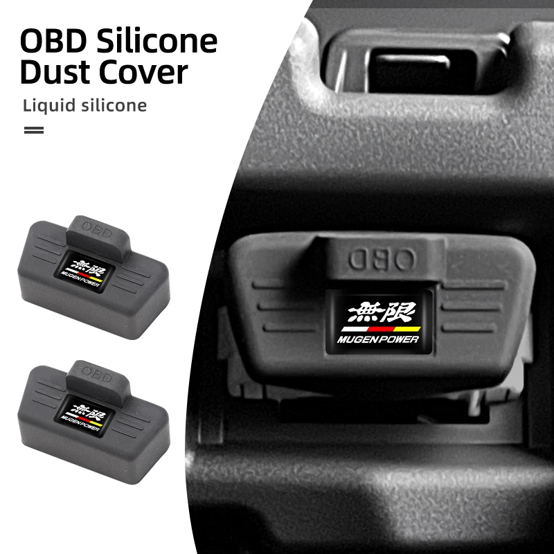 Car OBD Port All-in-One Dust Cover Silicone Clogging Cap Auto Accessories For Honda Civic Accord CRV Jazz Fit HRV Odyssey