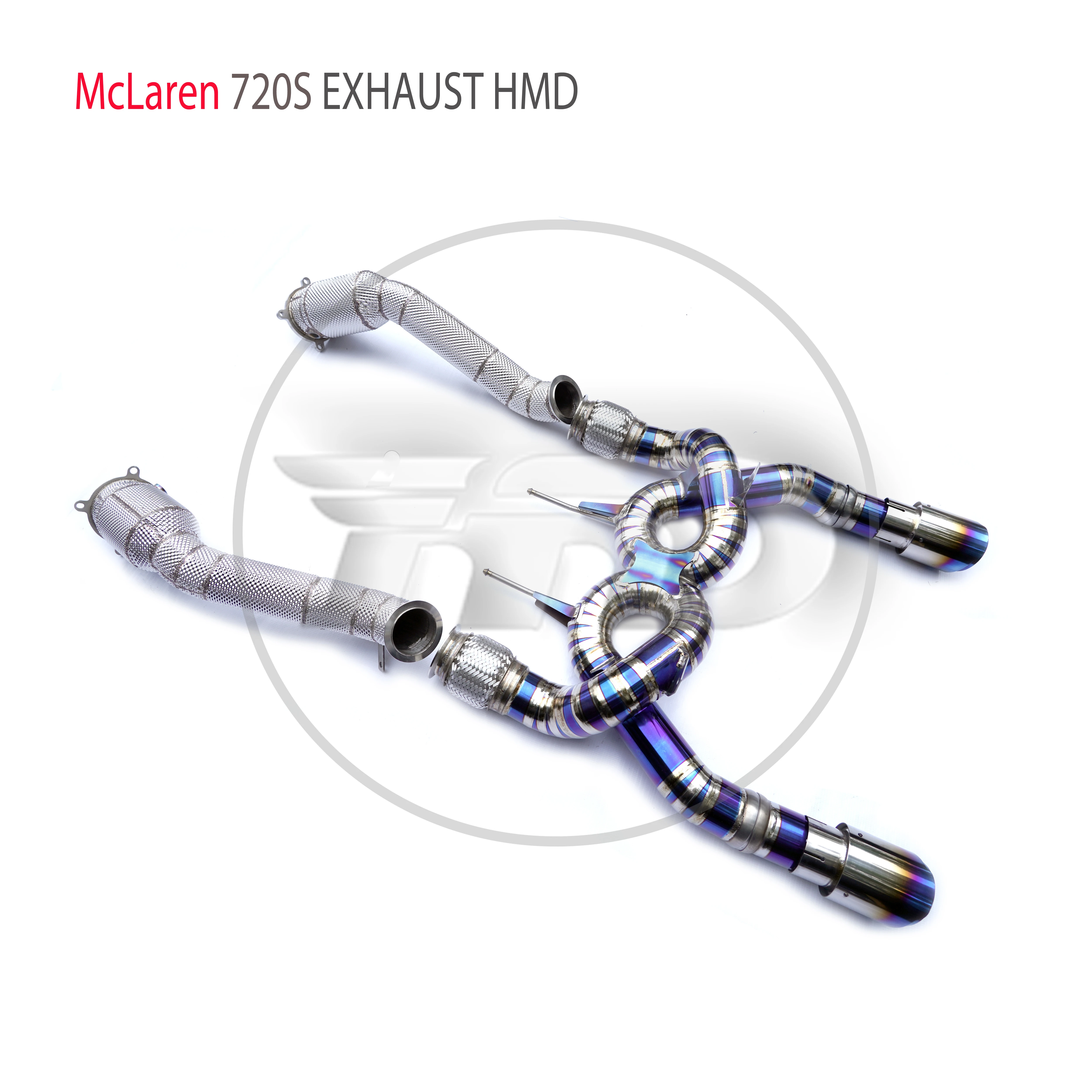 

HMD Titanium Alloy Exhaust System Performance Catback And Downpipe for McLaren 720S Auto Modification Electronic Valve Muffler