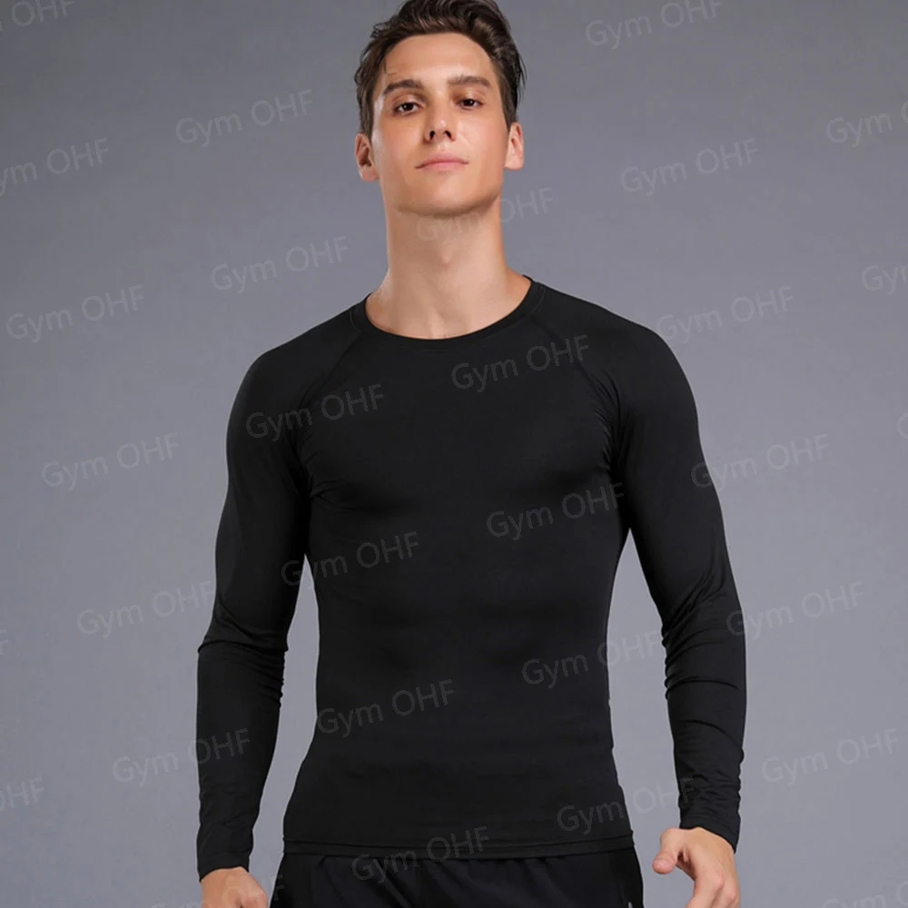 Rash guard Kompression shemd Boxen Laufen Trikots Yoga Fitness MMA Männer T-Shirts Bjj Strumpfhosen Muay Thai Gym Sport Marke Kleidung – Detail 15
