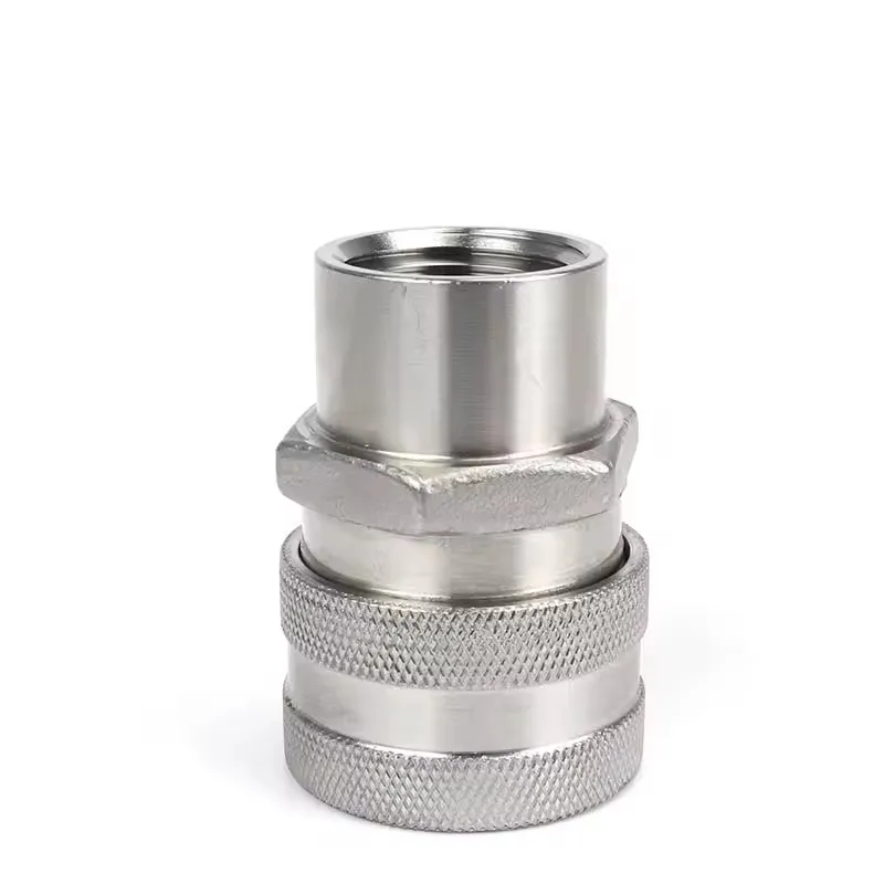 RVS snelkoppeling voor thuisbrouwerij, ball-lock stijl fitting, 1/2 NPT mannelijke schroefdraad, bierbrouwconnector