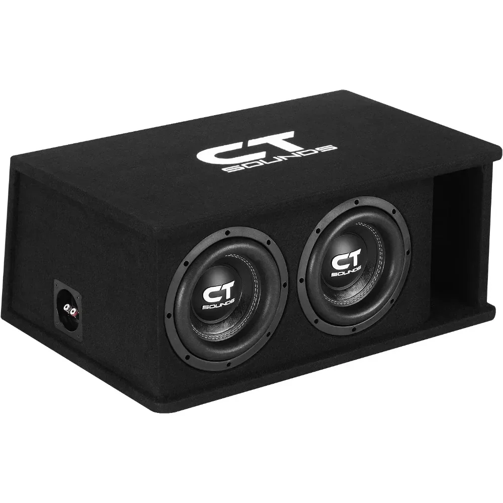 HOME.Dual 1600W Loaded Tropo Series Ported Car Subwoofer Box - TROPO-2X8D4