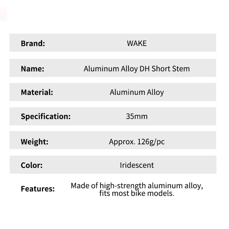 Short Bike Stem for Mountain Bike - Anodized Anti-Rust & Durable Handlebar Stem, Oxidation Proof MTB Stem