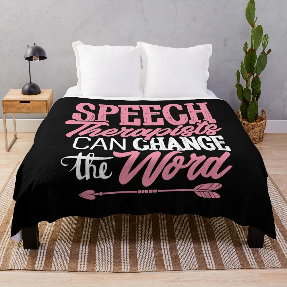 Speech Therapy Speech Language Pathologist SLP Gift Throw Blanket Luxury Throw Large Luxury Blankets