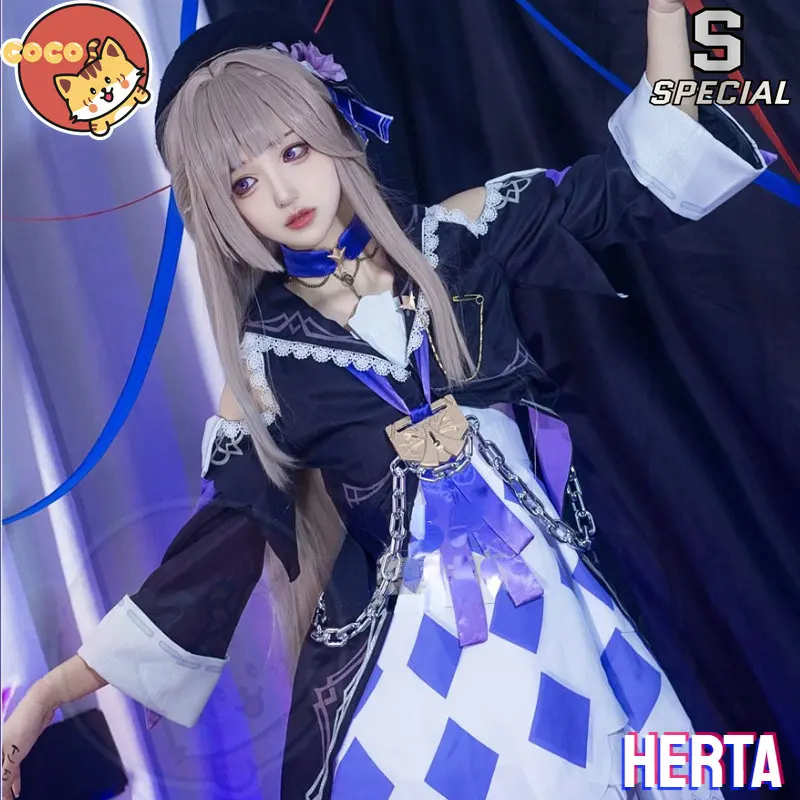 

CoCos-S Game Honkai Star Rail Herta Cosplay Costume Game Cos Honkai Star Rail Cosplay Genius Society #83 Herta Costume and Wig