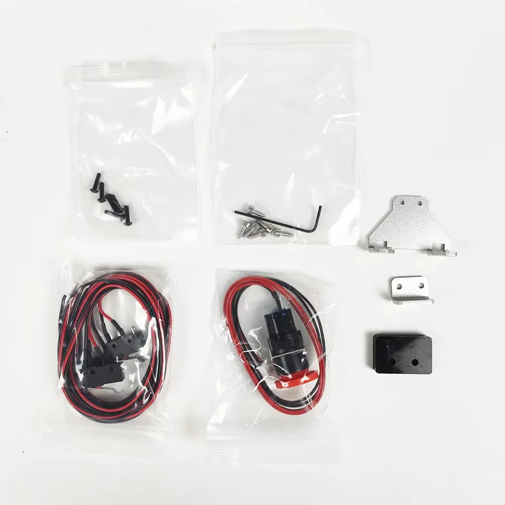 RATTM 3PCS 2pin Micro Limit Switches & 1PCS Emergency Stop for CNC Wood Router 1610/3018 Pro MAX Engraving Cutting Machine