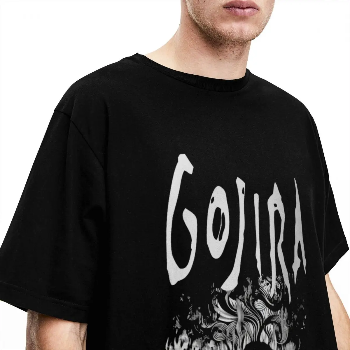 Captivating Gojiras Band T Shirt Accessories Men Women\'s 100% Cotton Amazing Tees Short Sleeve Clothing Original