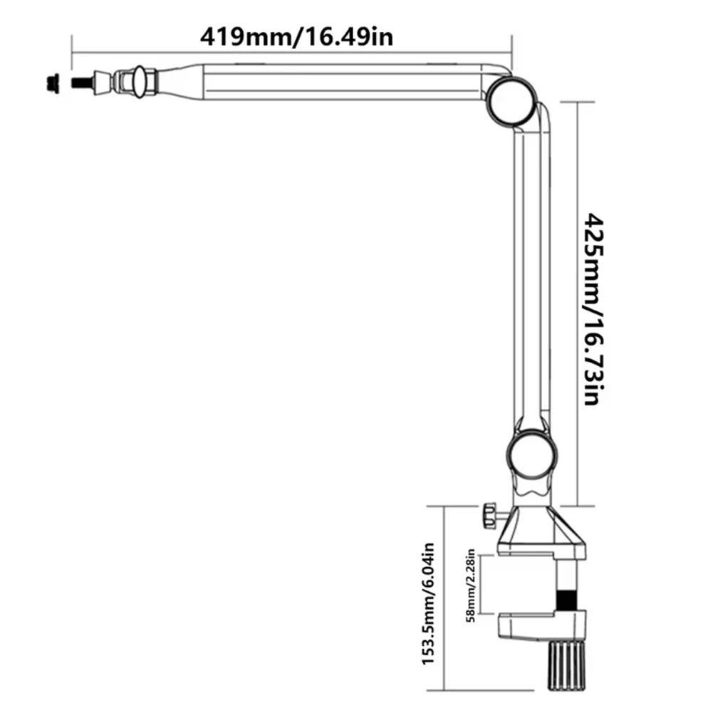A07I nouveau support de Microphone de bureau presse réglable micro support en porte-à-faux flèche de Suspension bras de ciseaux pour le Streaming en direct